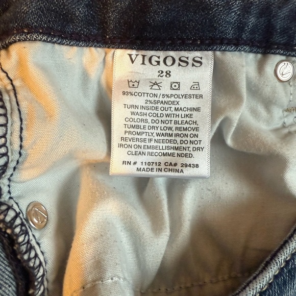 Vigoss Jeans Women’s Blue Marley Skinny Size 28 - Picture 7 of 7